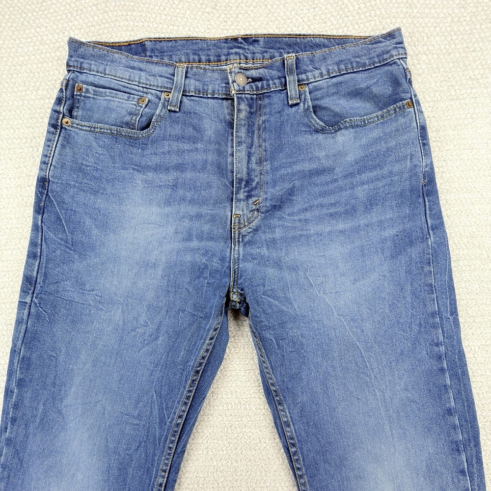 Levi's 527 Jeans Mens 36x32 Slim Bootcut Stretch Whiskered Western Cowboy Denim